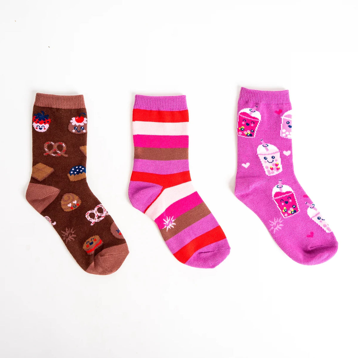 The Sweet Life Kid's Crew Socks - 3 Pack
