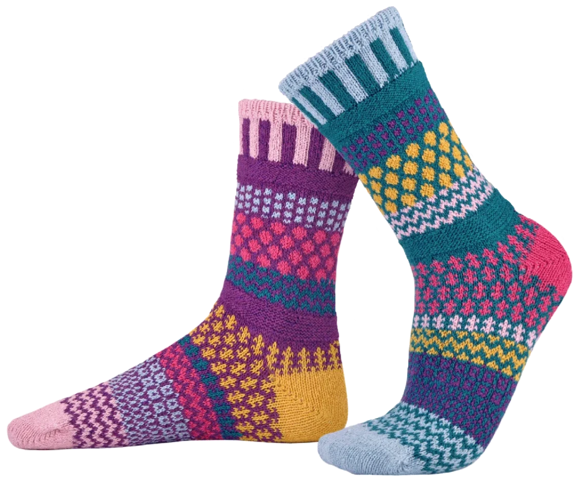 Petunia Recycled Cotton Crew Socks - The Sockery