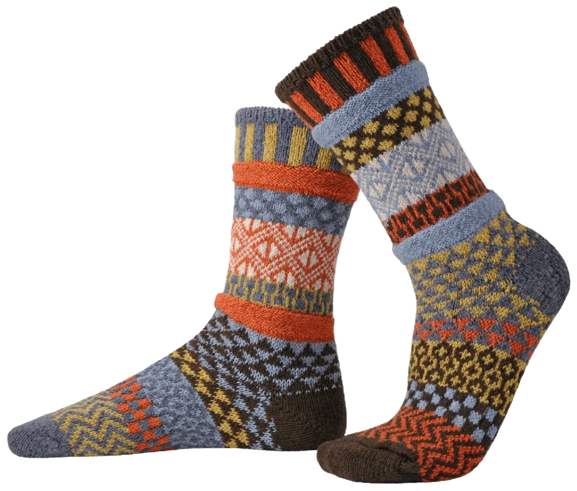 Ponderosa Recycled Wool Mix Crew Socks - The Sockery