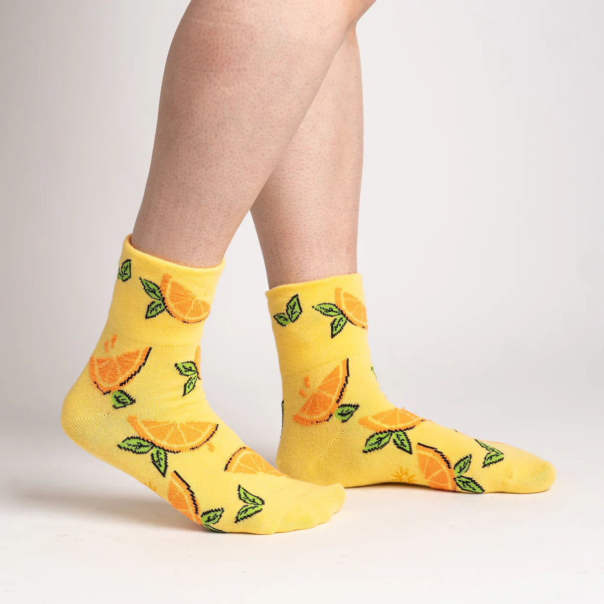 Simply The Zest Women's Crew Turn Cuff Socks