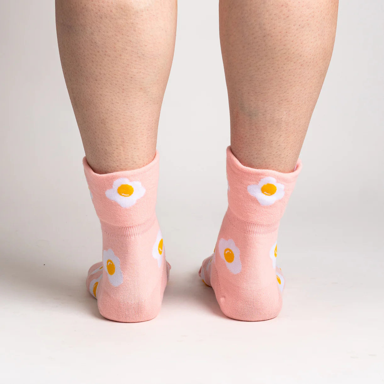 Sunny Side up Women's Crew Turn Cuff Socks - The Sockery