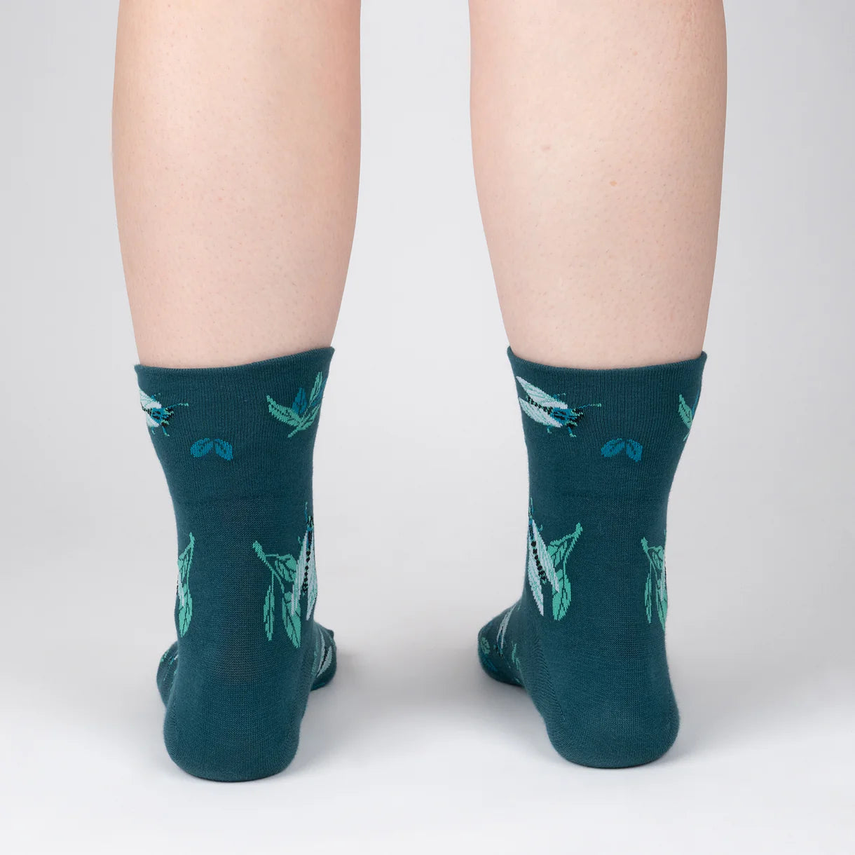 The Buzz About Cicadas Women's Crew Turn Cuff Socks - The Sockery