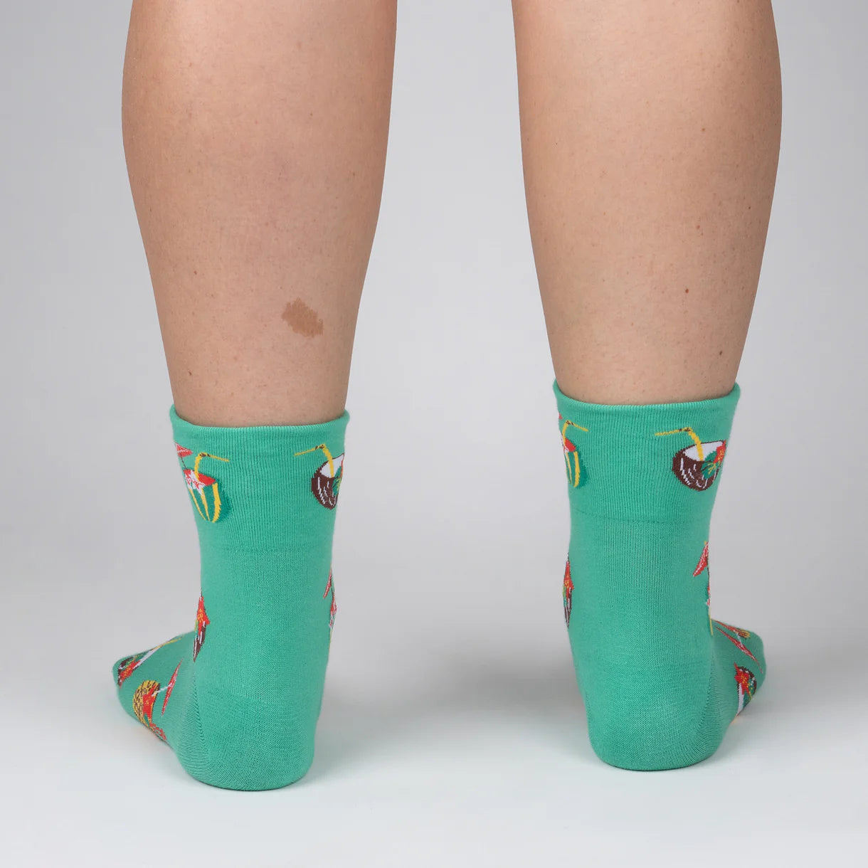 Where My Beaches At? Women's Crew Turn Cuff Socks - The Sockery