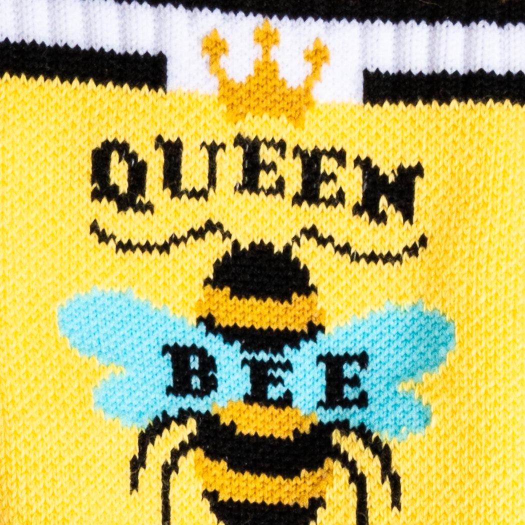 Queen Bee Unisex Athletic Crew Socks - The Sockery