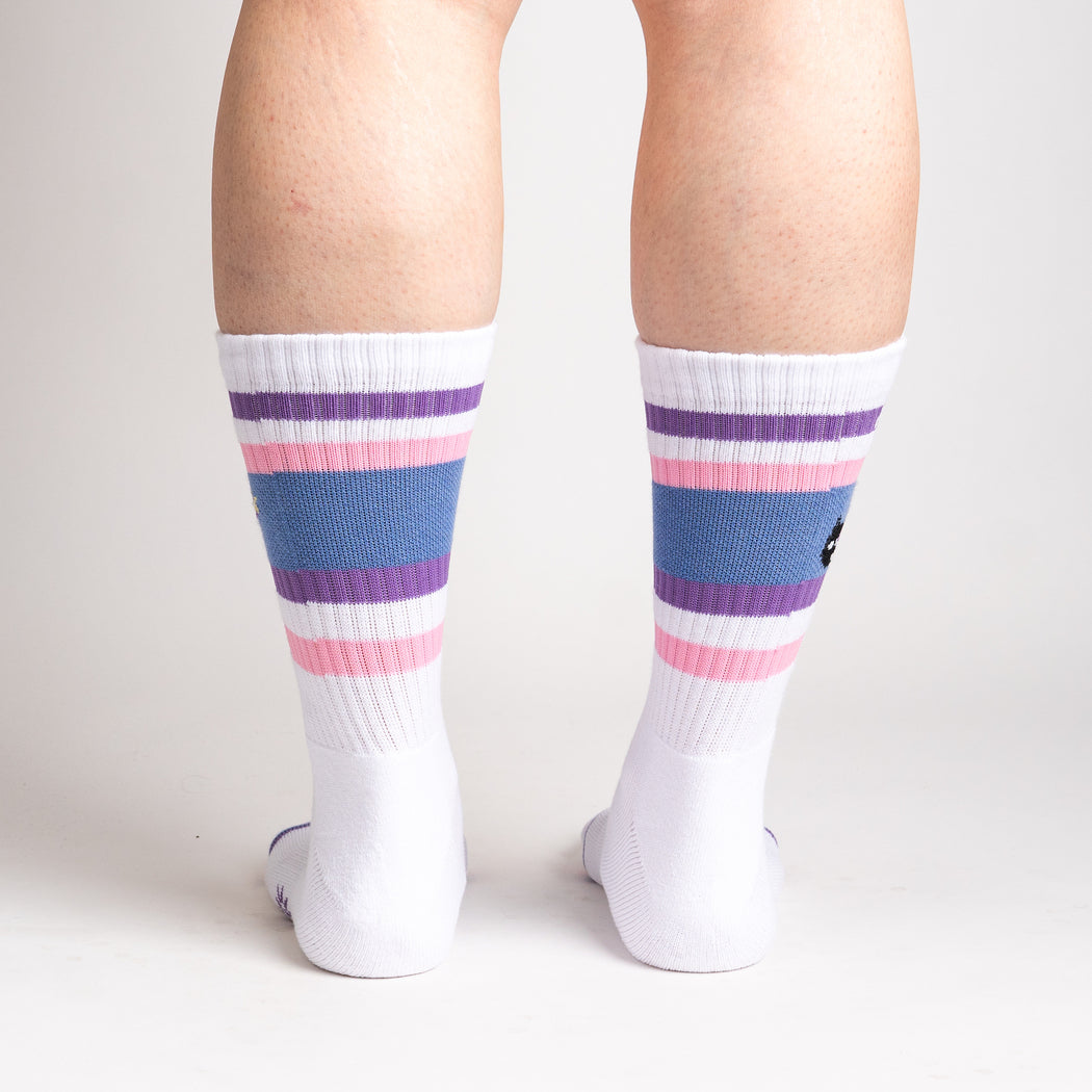 Feline Fine as Hell Unisex Athletic Crew Socks - The Sockery