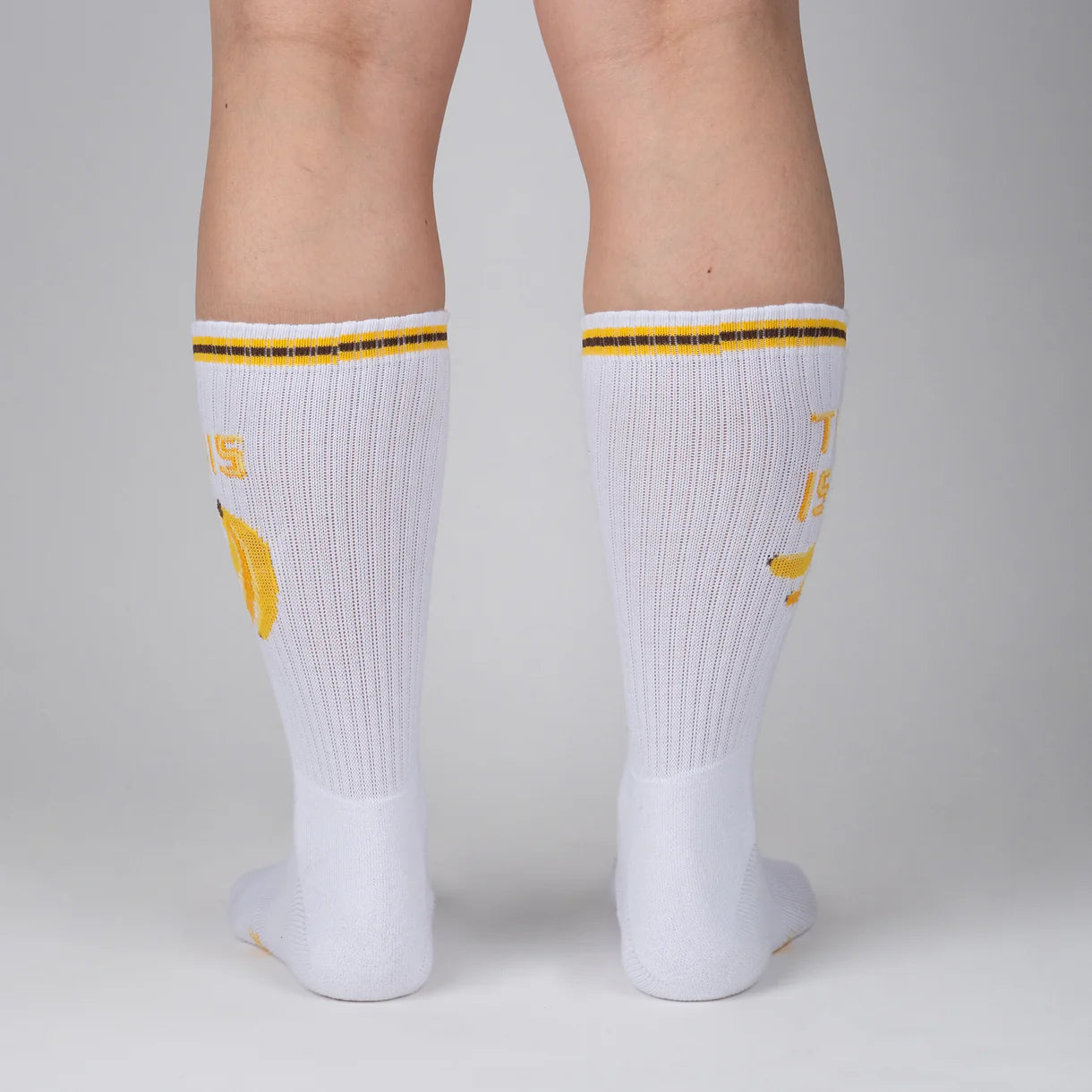 This is Bananas Unisex Athletic Crew Socks - The Sockery