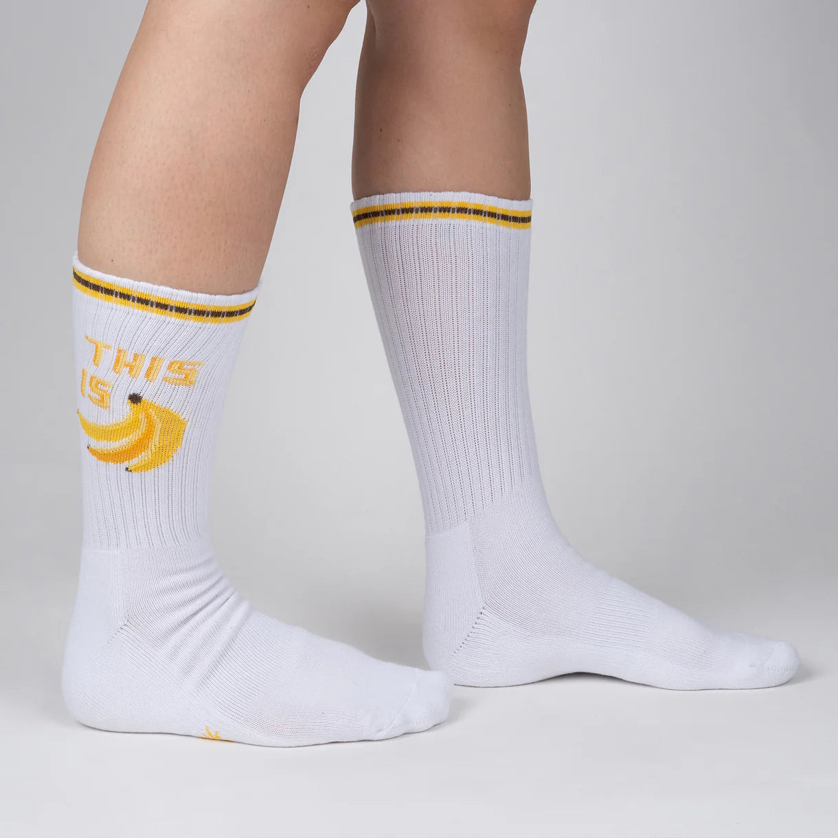 This is Bananas Unisex Athletic Crew Socks - The Sockery