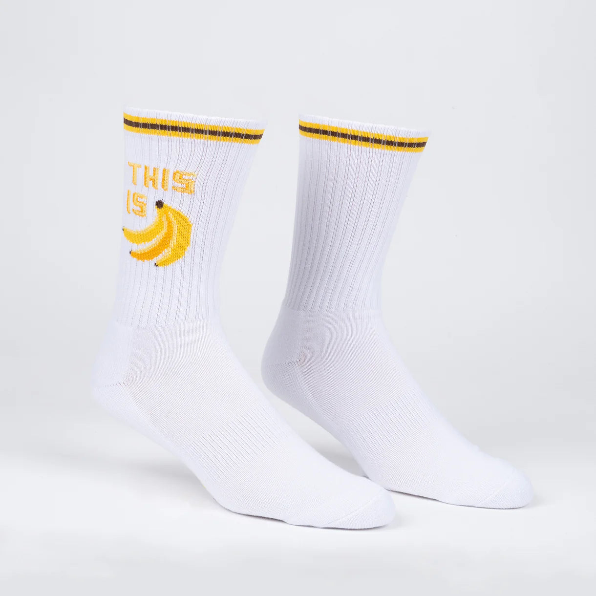 This is Bananas Unisex Athletic Crew Socks - The Sockery