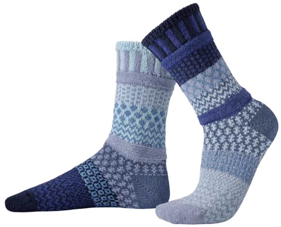 Horizon Recycled Cotton Crew Socks - The Sockery