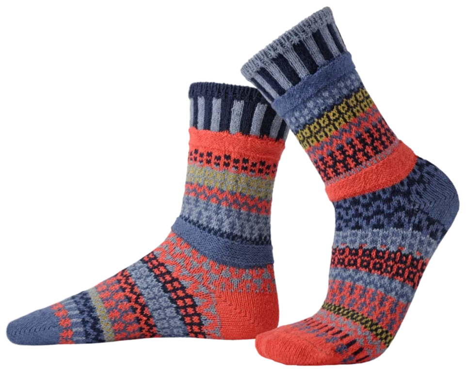 Masala Recycled Cotton Crew Socks - The Sockery