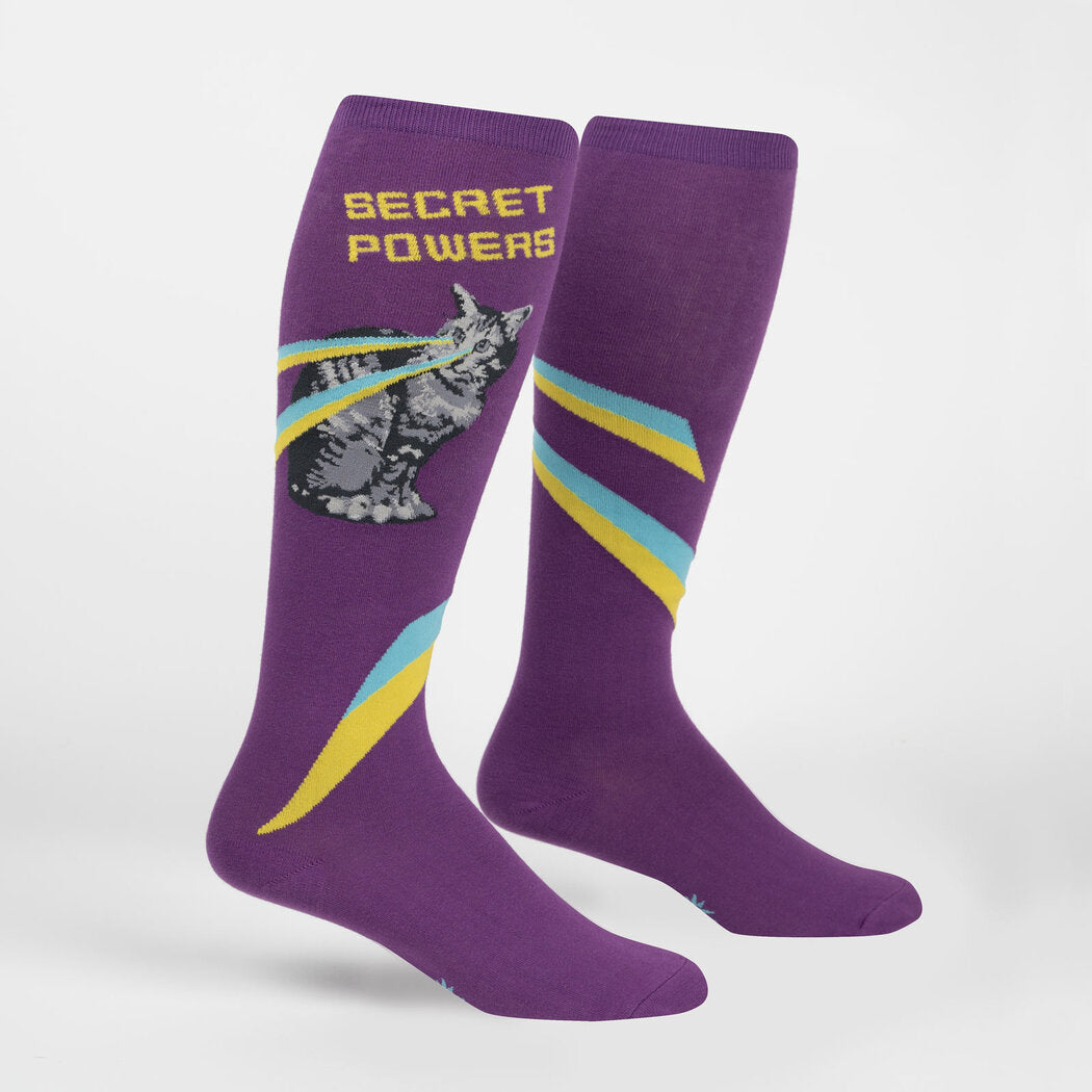 Secret Powers Knee High Sock Extra Stretchy for Wide Calves - The Sockery