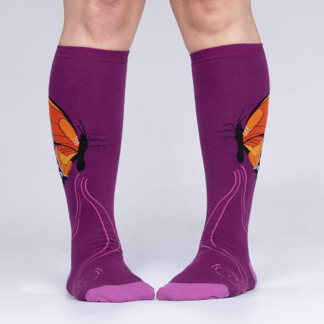 The Monarch Knee High Sock Extra Stretchy for Wide Calves - The Sockery