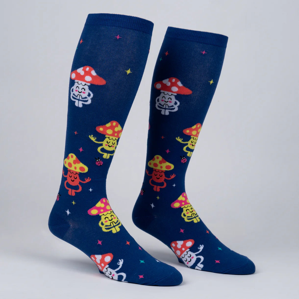 Heavily Meditated Knee High Socks in Extra Stretchy for Wide Calves