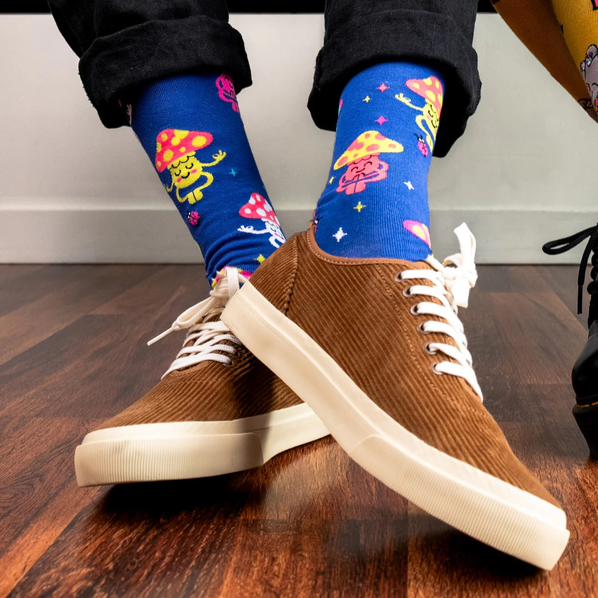 Heavily Meditated Knee High Socks in Extra Stretchy for Wide Calves