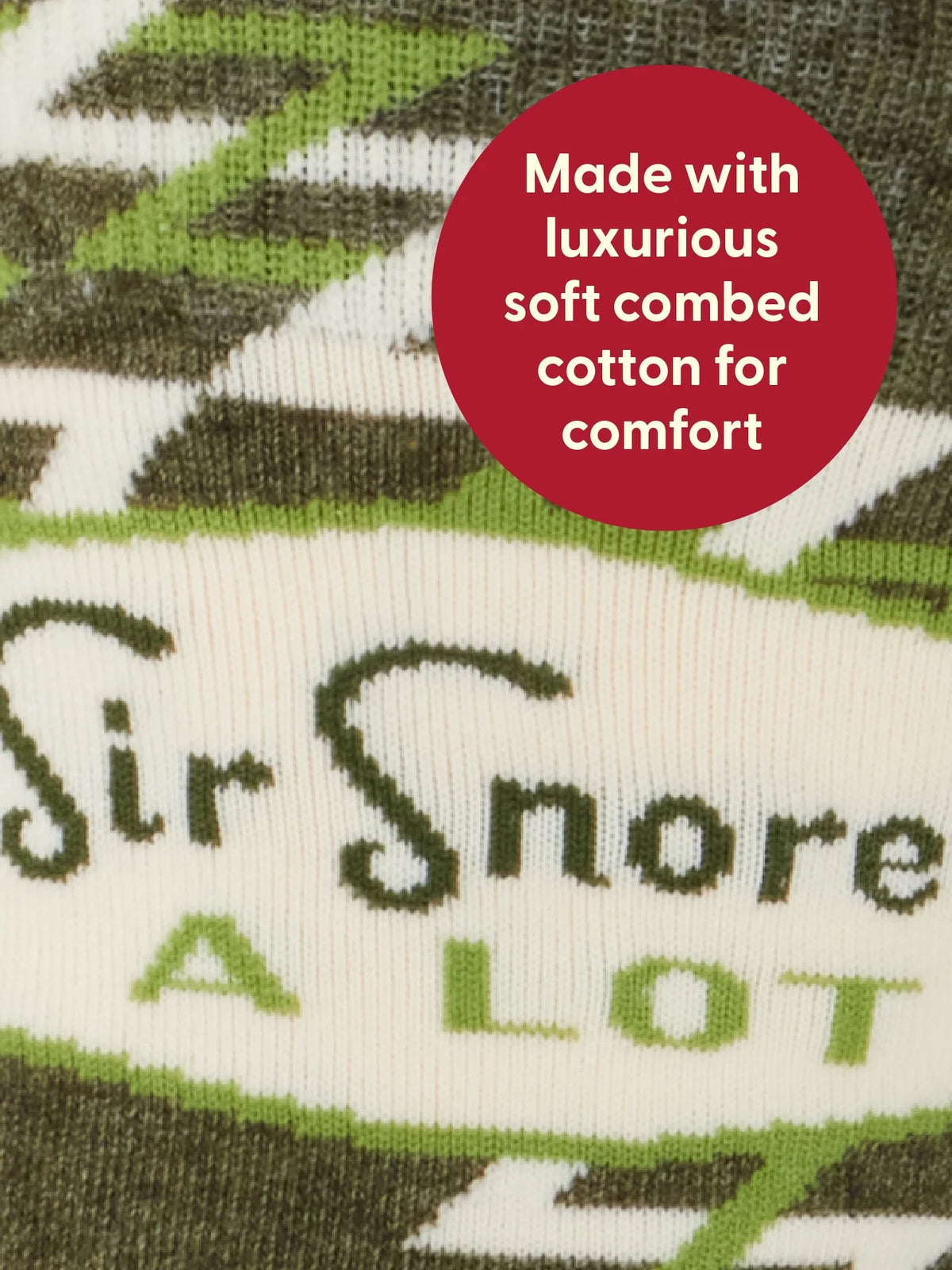 Sir Snores A Lot Men's Crew Socks