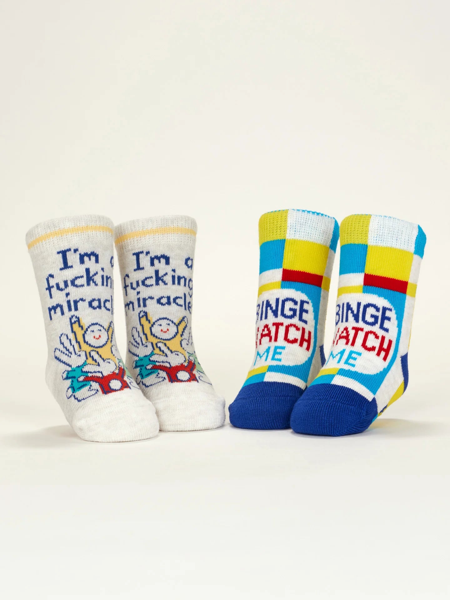 Effing Miracle / Binge Baby Organic Cotton Baby Socks - 2 Pairs