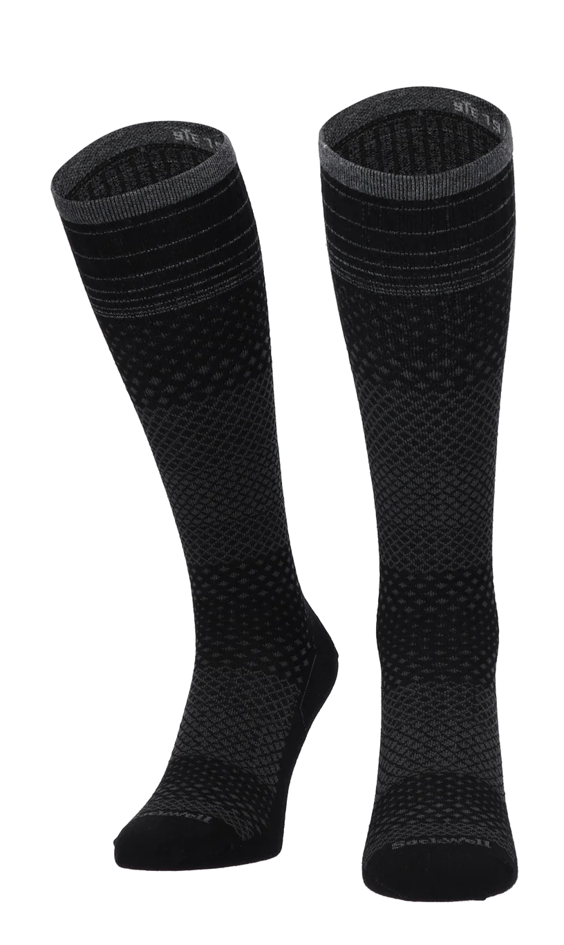Micro Grade Women's Bamboo/Merino Moderate Graduated Compression in Black