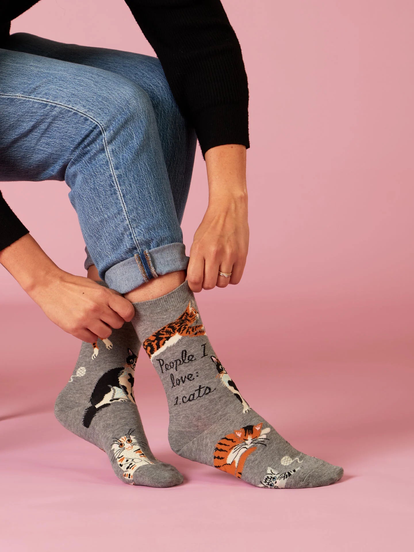People I Love: Cats Women's Crew Socks