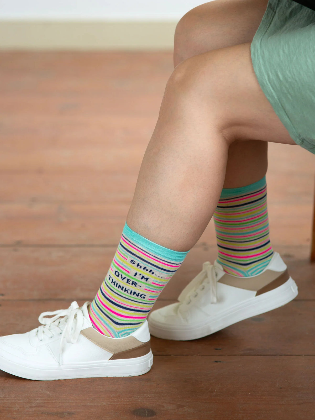 Shhh... I'm Overthinking Women's Crew Socks