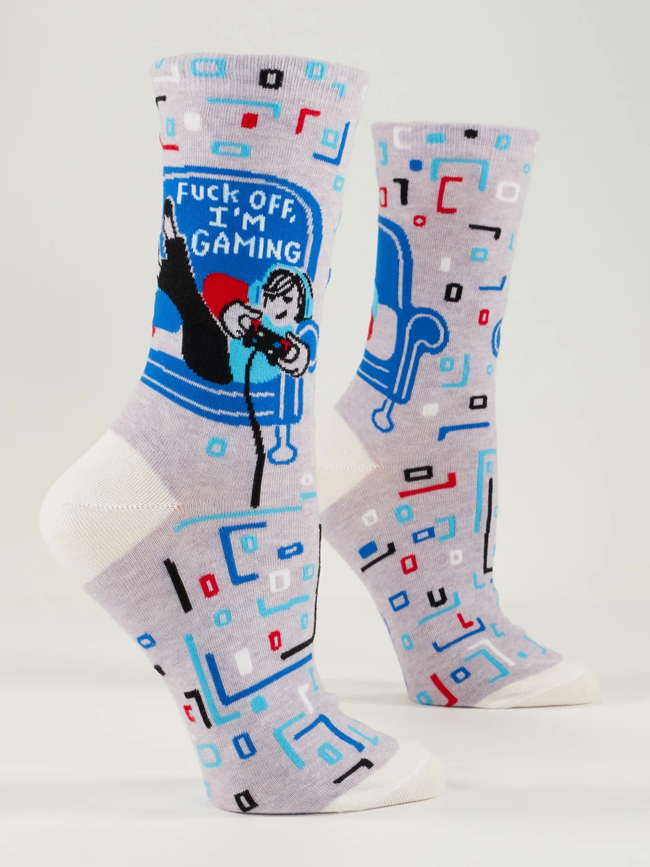 Fuck off I'm Gaming Women's Crew Socks - The Sockery