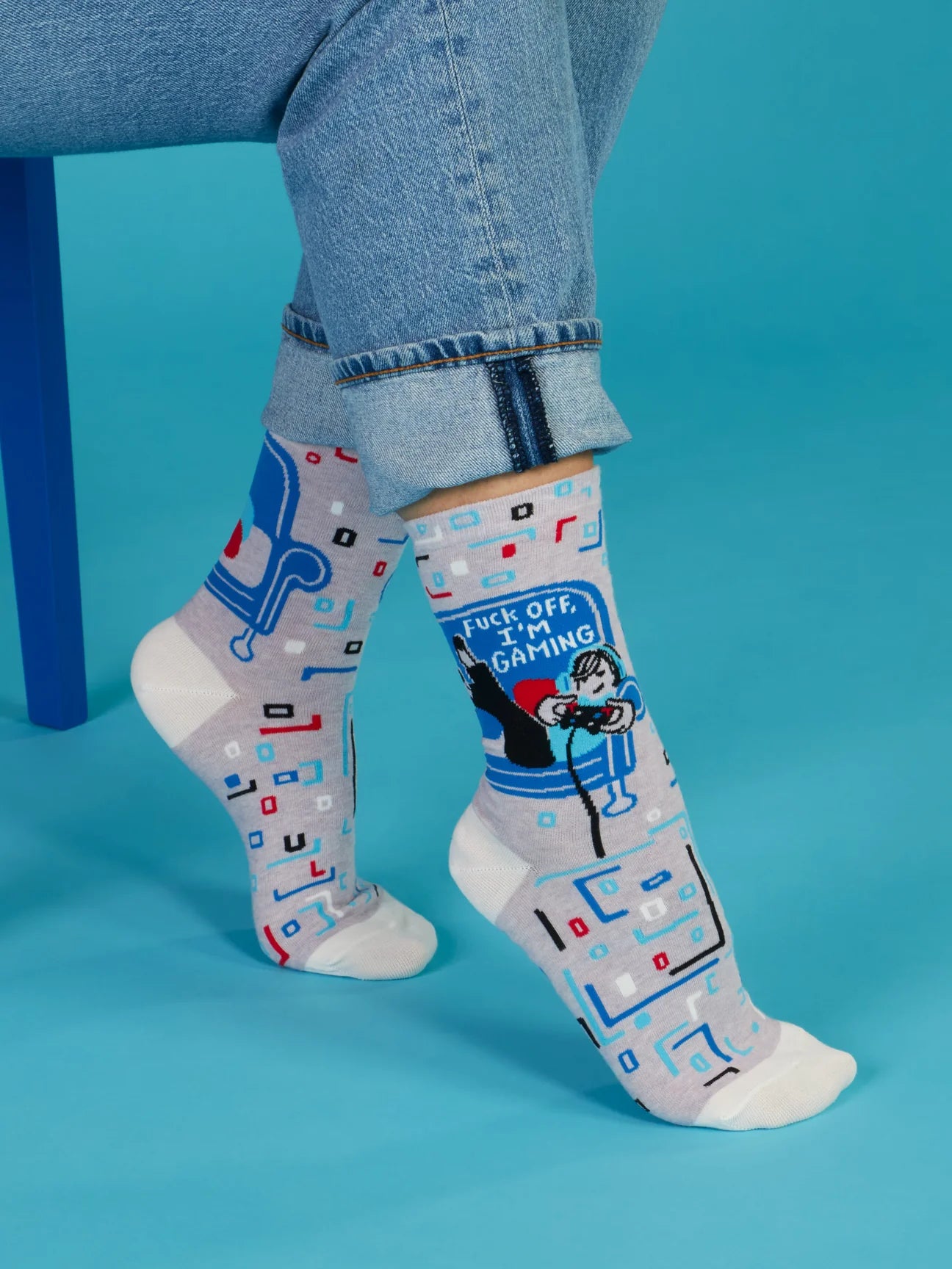 Fuck off I'm Gaming Women's Crew Socks - The Sockery