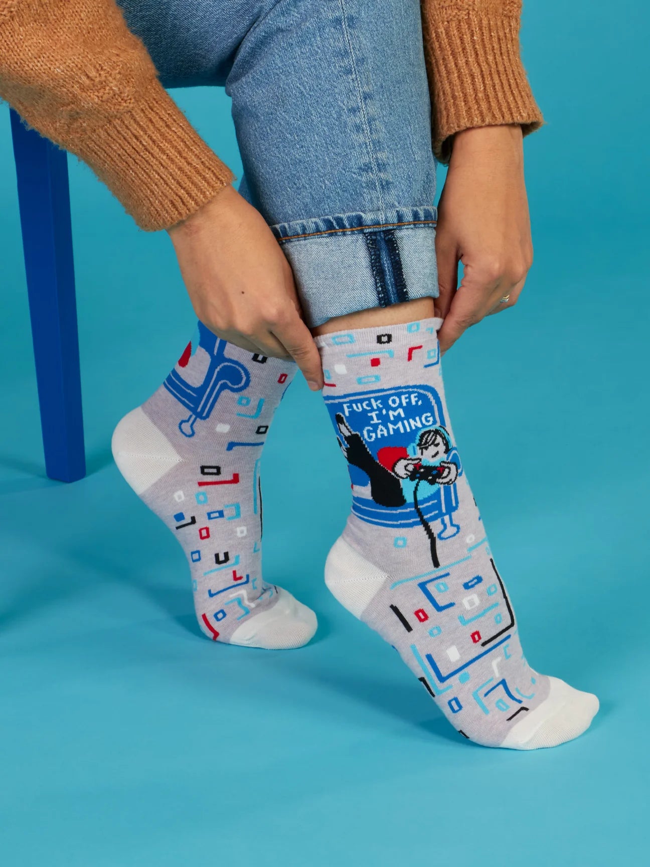 Fuck off I'm Gaming Women's Crew Socks - The Sockery