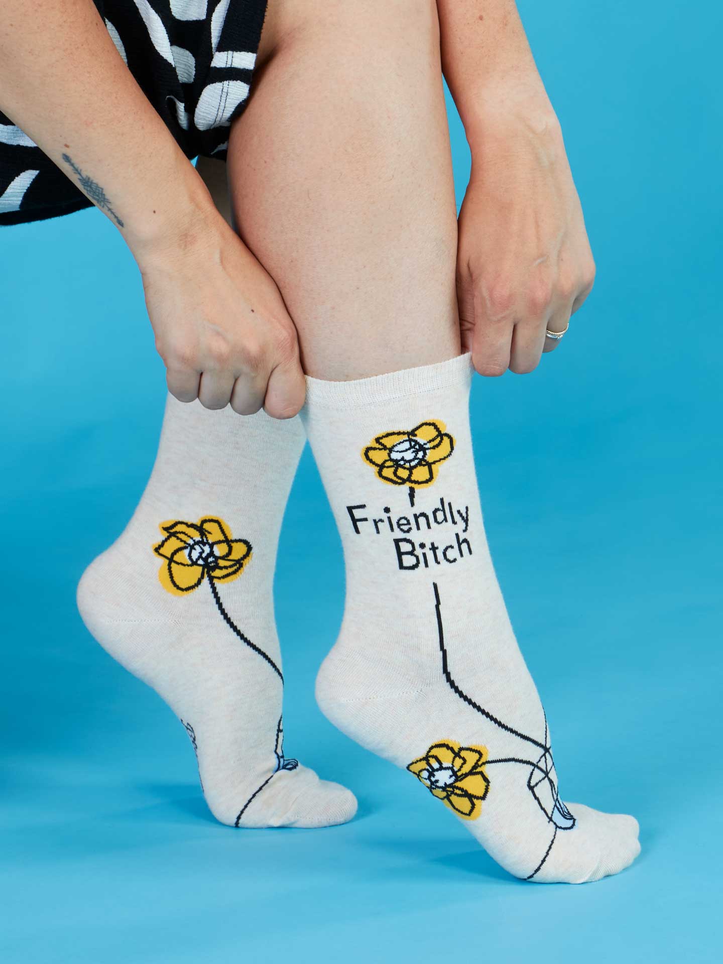 Friendly Bitch Women's Crew Socks