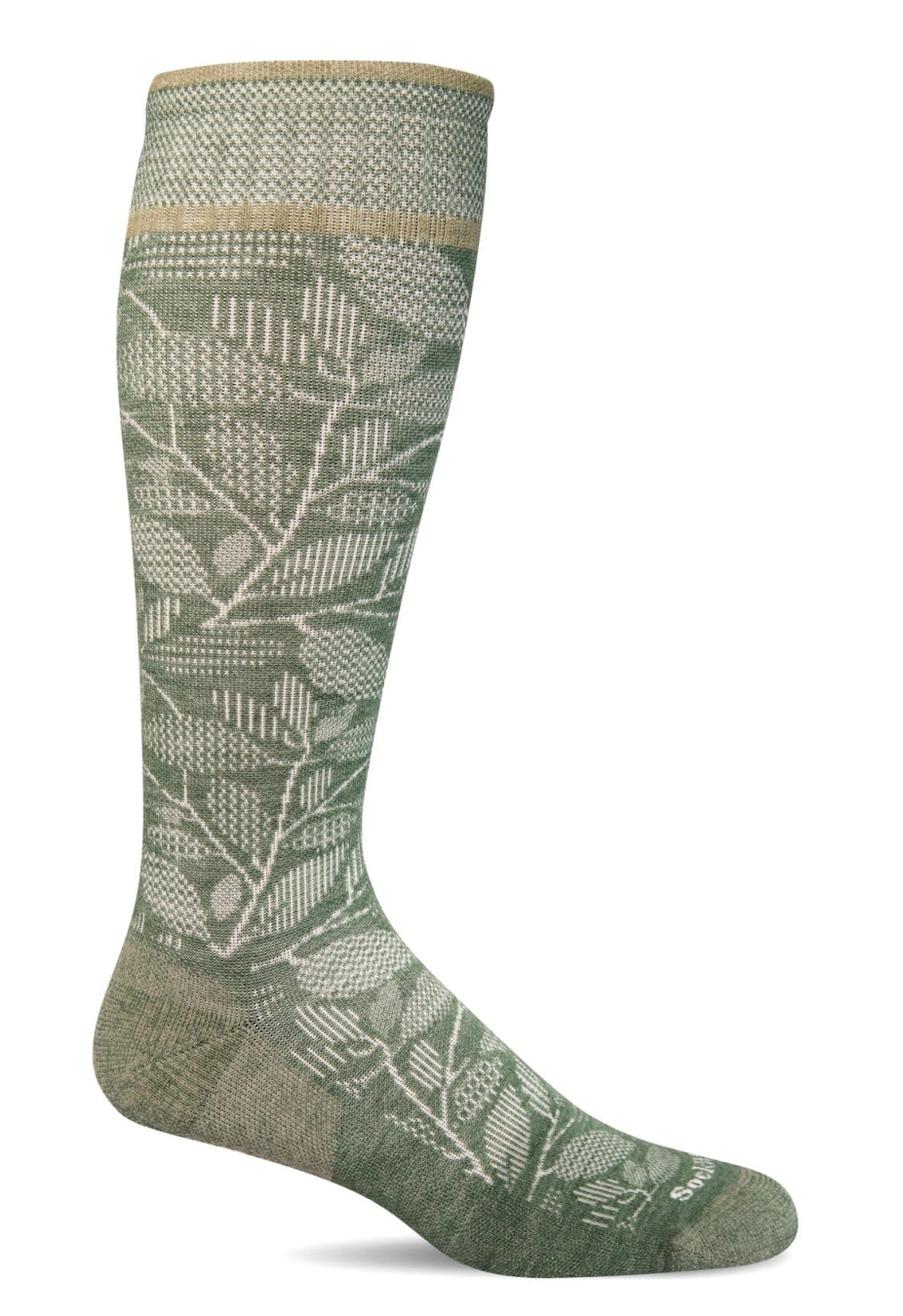 Fauna Women's Bamboo/Merino Firm Graduated Compression Socks in Juniper