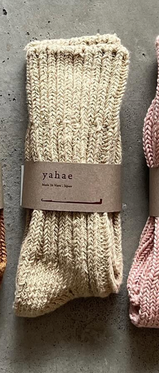 Organic Cotton Low Gauge Socks in Natural