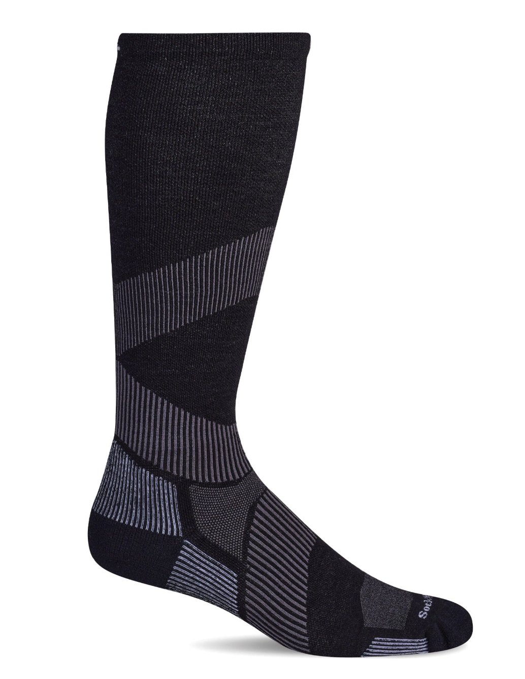 Stabilizer Men's Bamboo/Merino Firm Compression Socks in Black