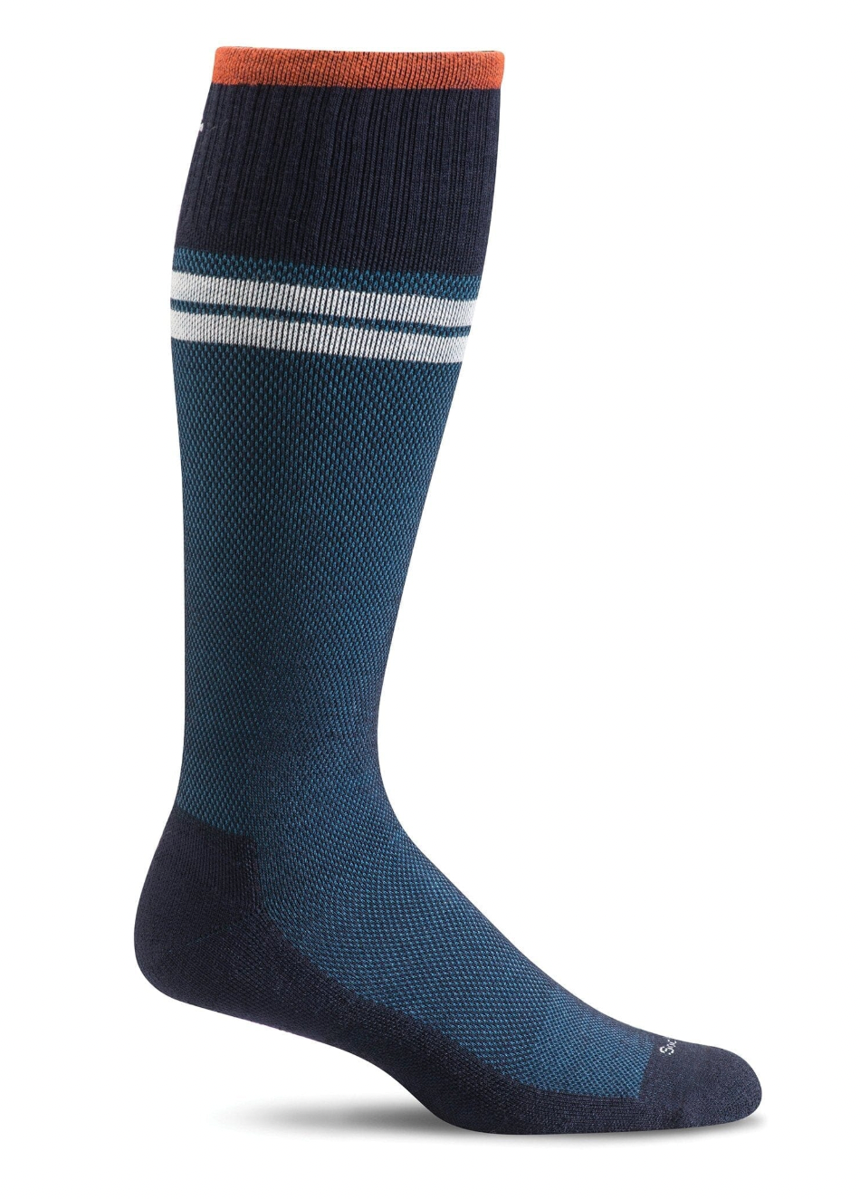 Sportster Men's Bamboo/Merino Moderate Compression Socks in Navy - The Sockery