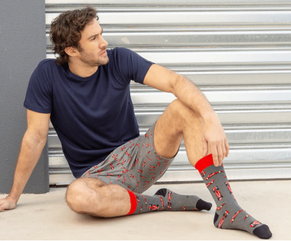 F1 Men's Bamboo Crew Socks