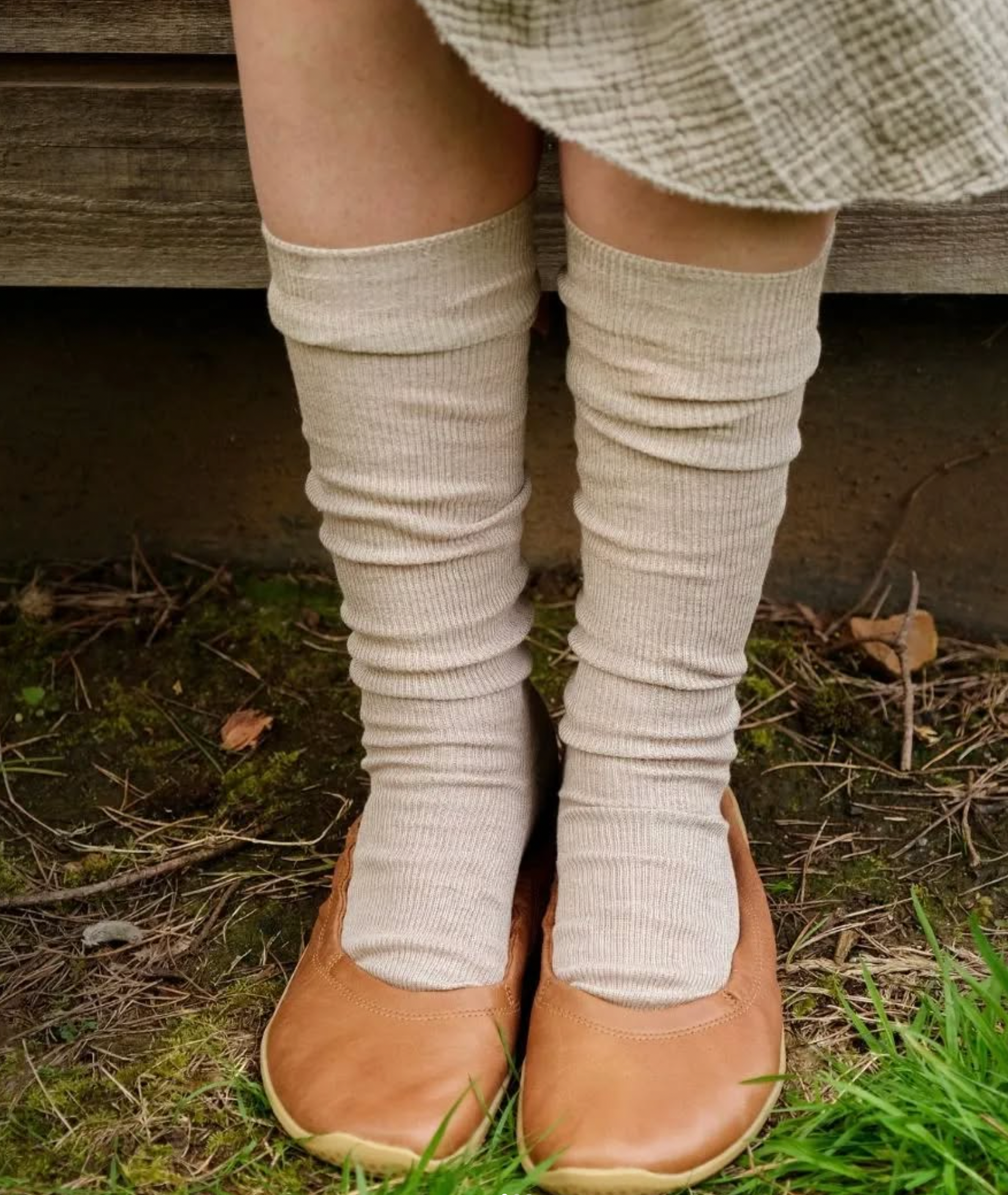 Viola Organic Cotton and Hemp Knee High Socks