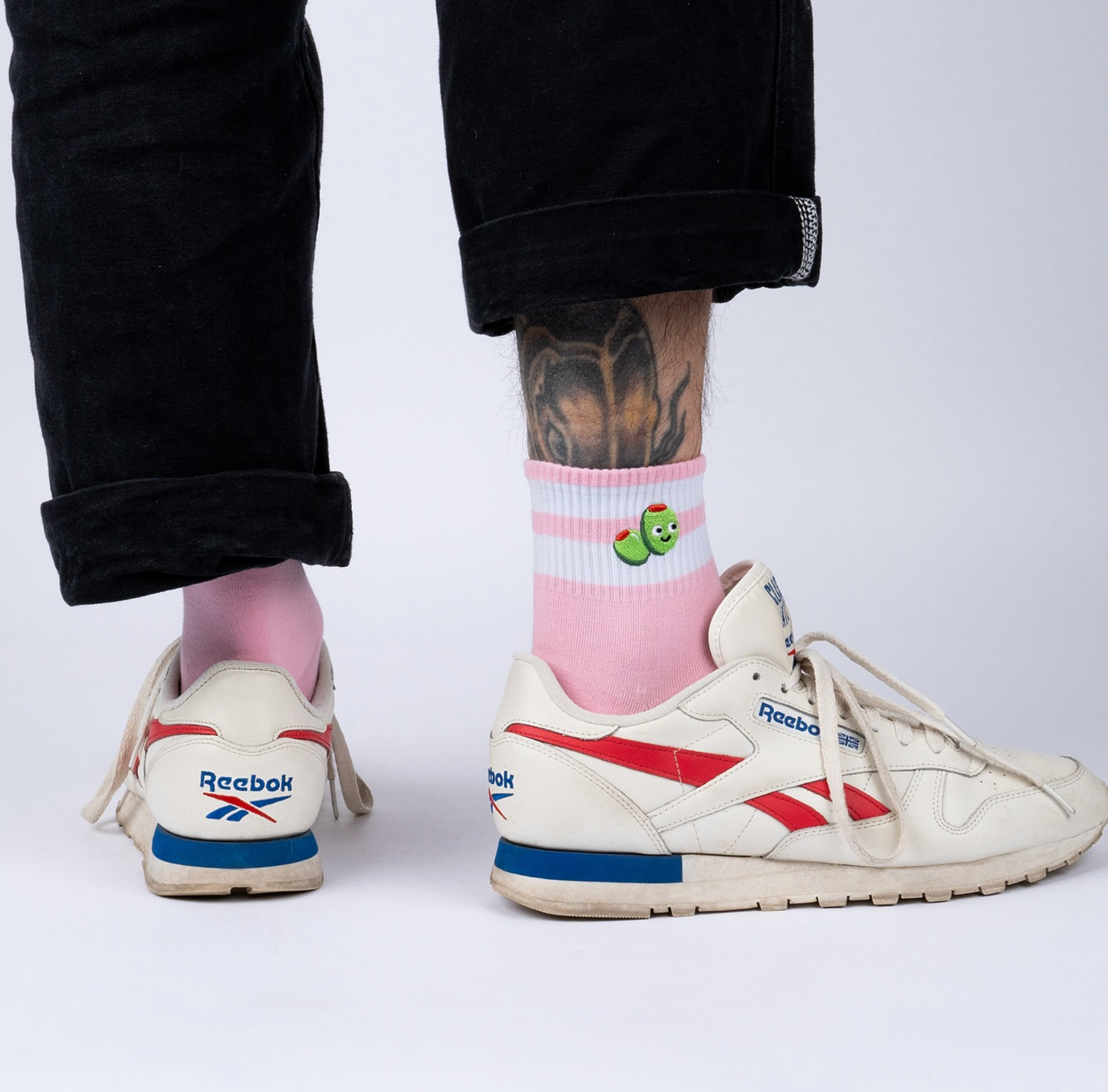 Olive You! Embroidered Quarter Socks 🫒