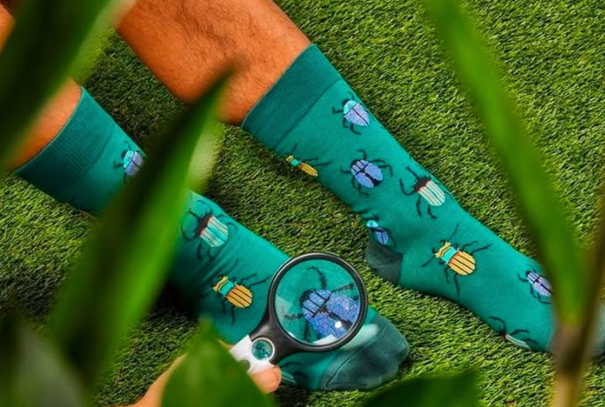 Beetle-Mania! Men's Crew Socks - Shimmer