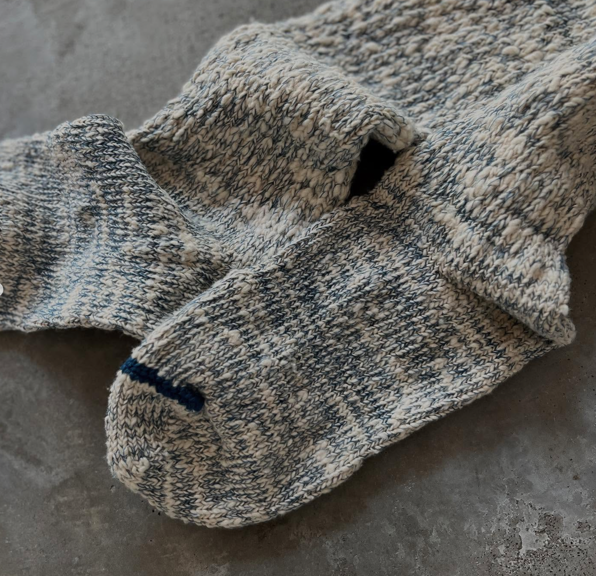 Garabou Organic Cotton Loungewear Socks - Indigo