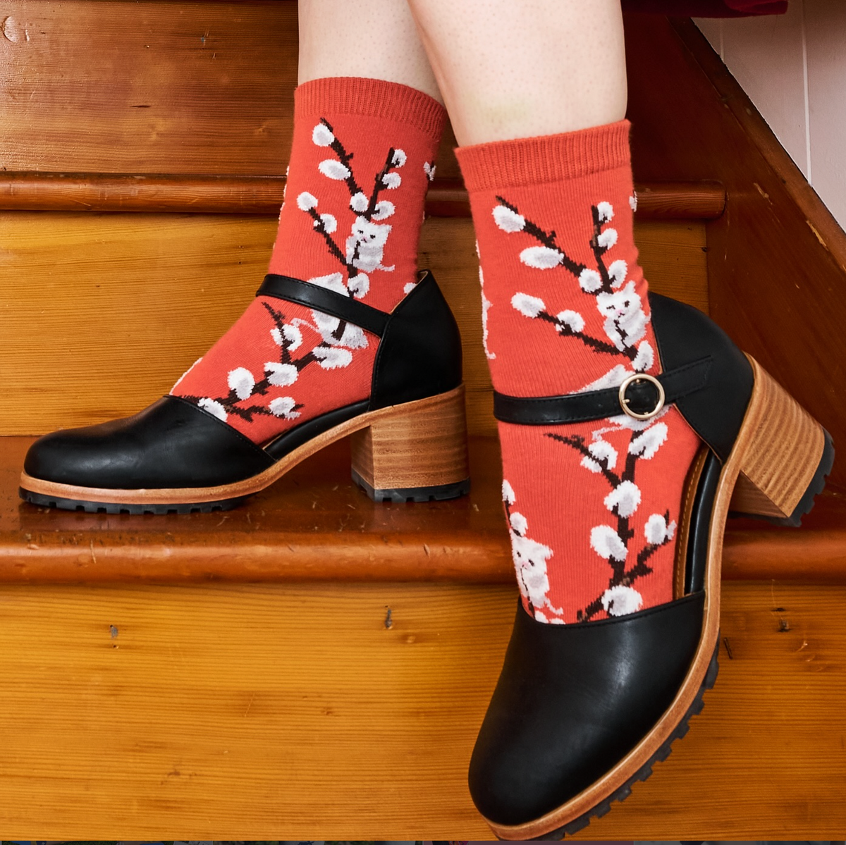 Kitten Willows Women's Crew Sock