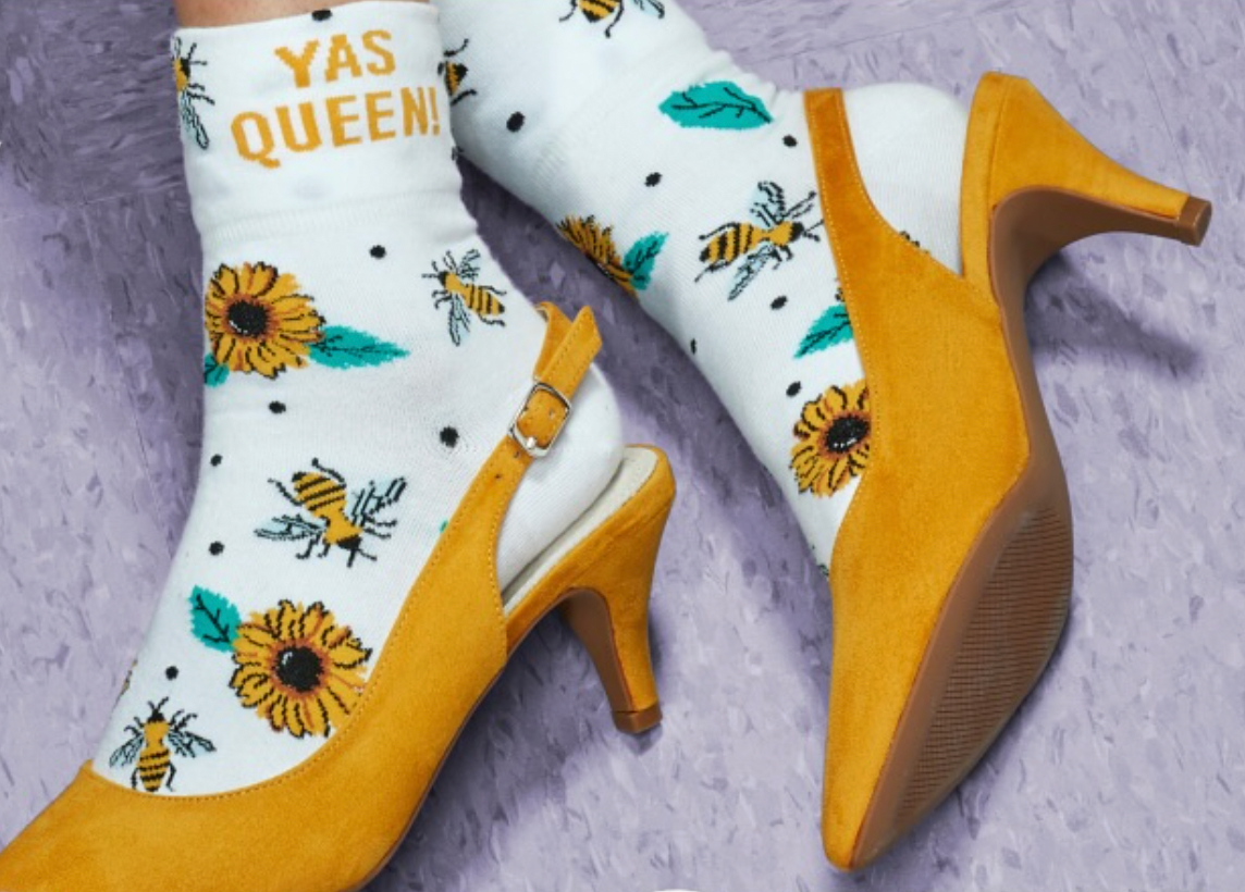 Yas Queen Women's Turn Cuff Sock