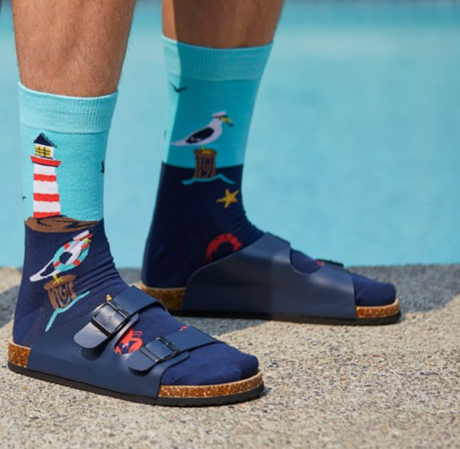 Seas The Day Men's Crew Socks