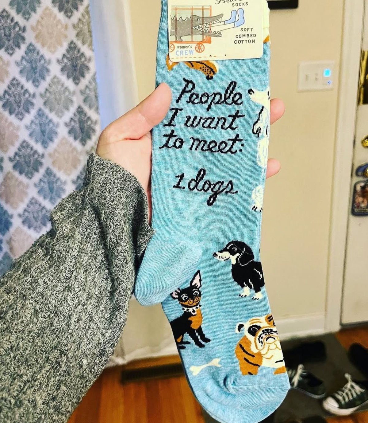 People I want to Meet: Dogs Women's Crew Sock