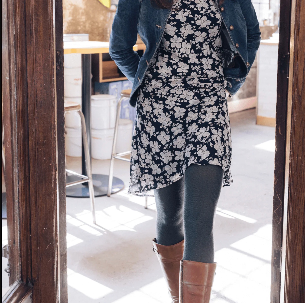 merino wool tights in fern - the sockery