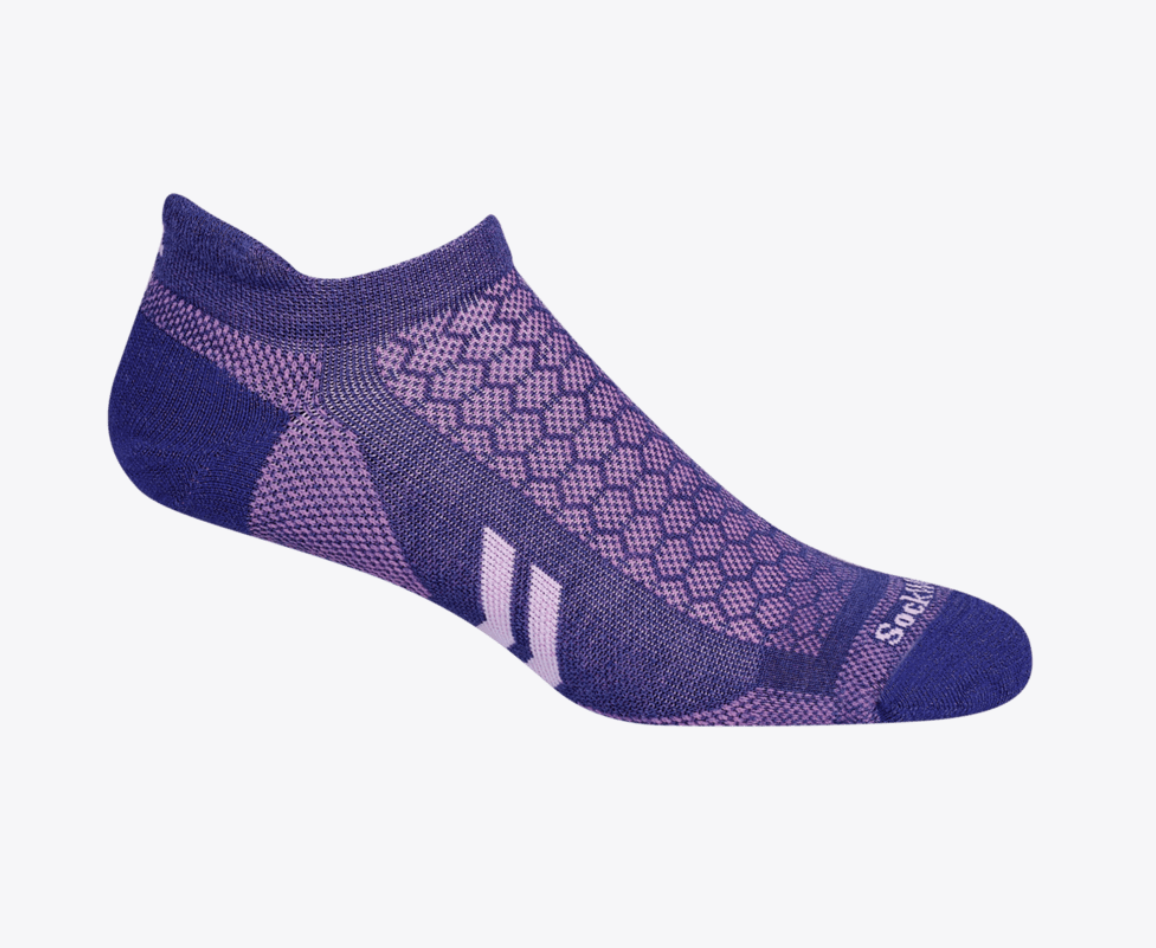 Incline II Micro Women's Bamboo/Merino Moderate Compression Sock in Hyacinth - The Sockert