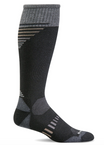 Ascend II Men's Merino/Alpaca Crew Moderate Compression Sock Black