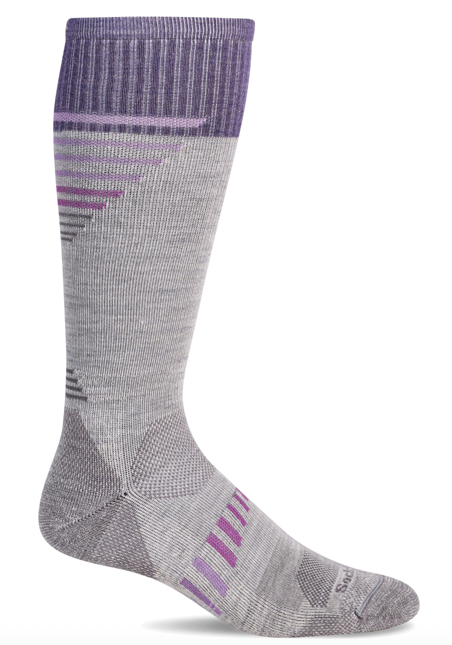 Ascend II Knee High Women's Merino and Alpaca  Sport Graduated Compression Sock in Grey (Copy)
