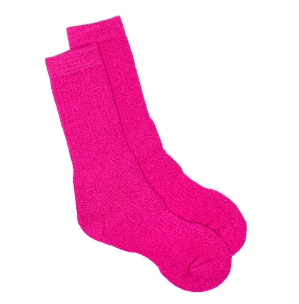 Southern Merino Wool Boot Socks in Pink