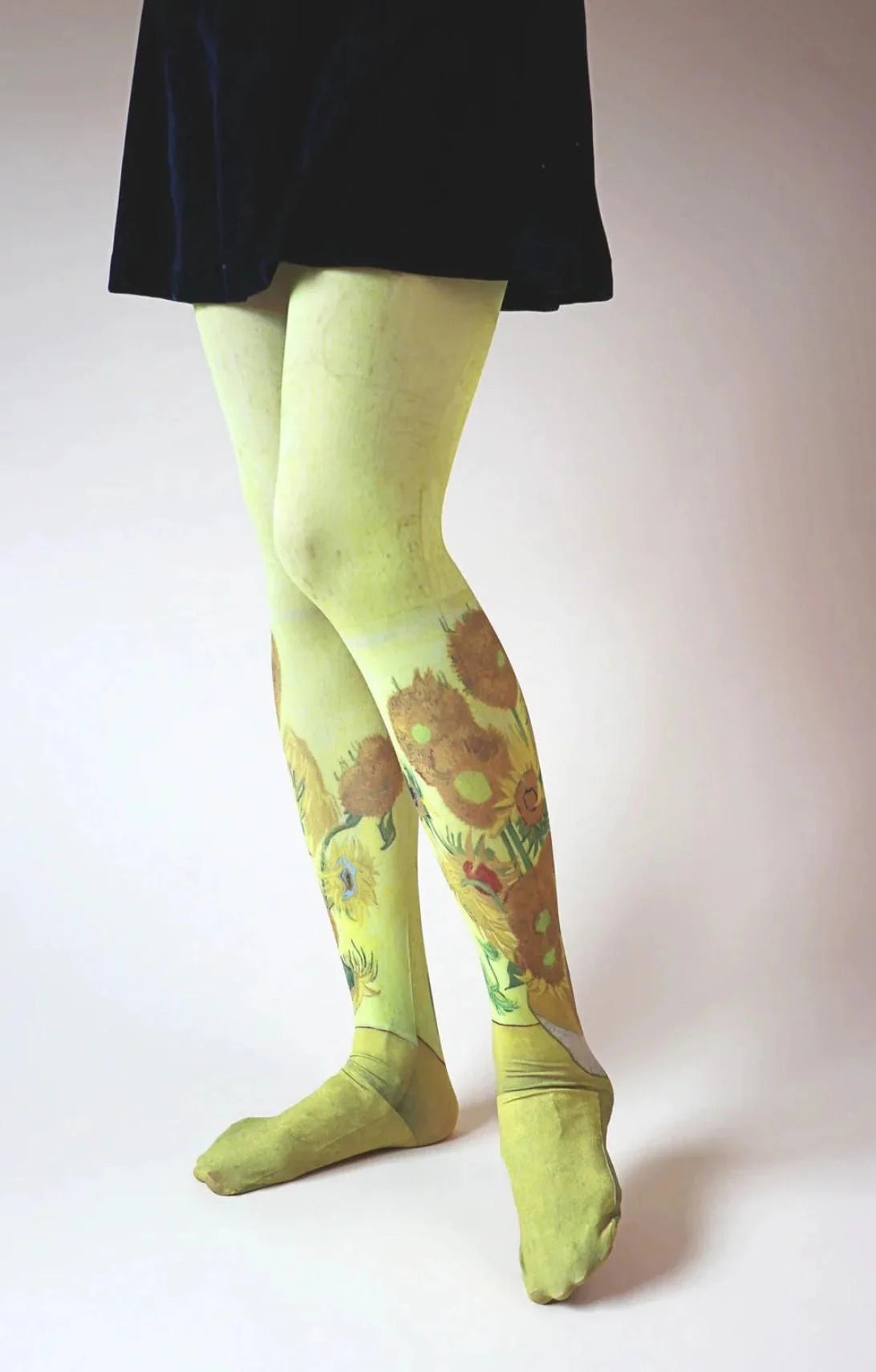 Sunflowers by van Gogh printed Art Tights - The Sockery