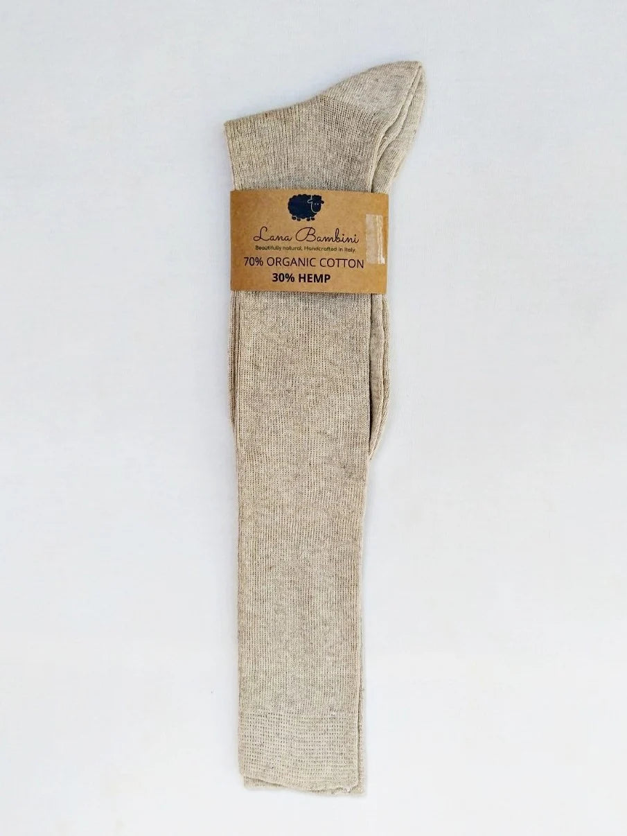 Viola Lungo Organic Cotton and Hemp Knee High Socks - The Sockery