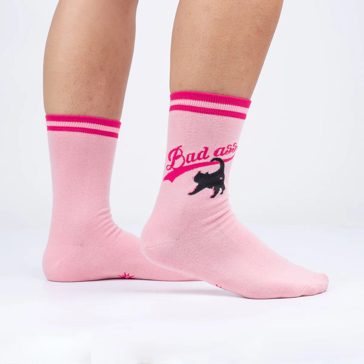 Bad Ass Cat Women's Crew Sock