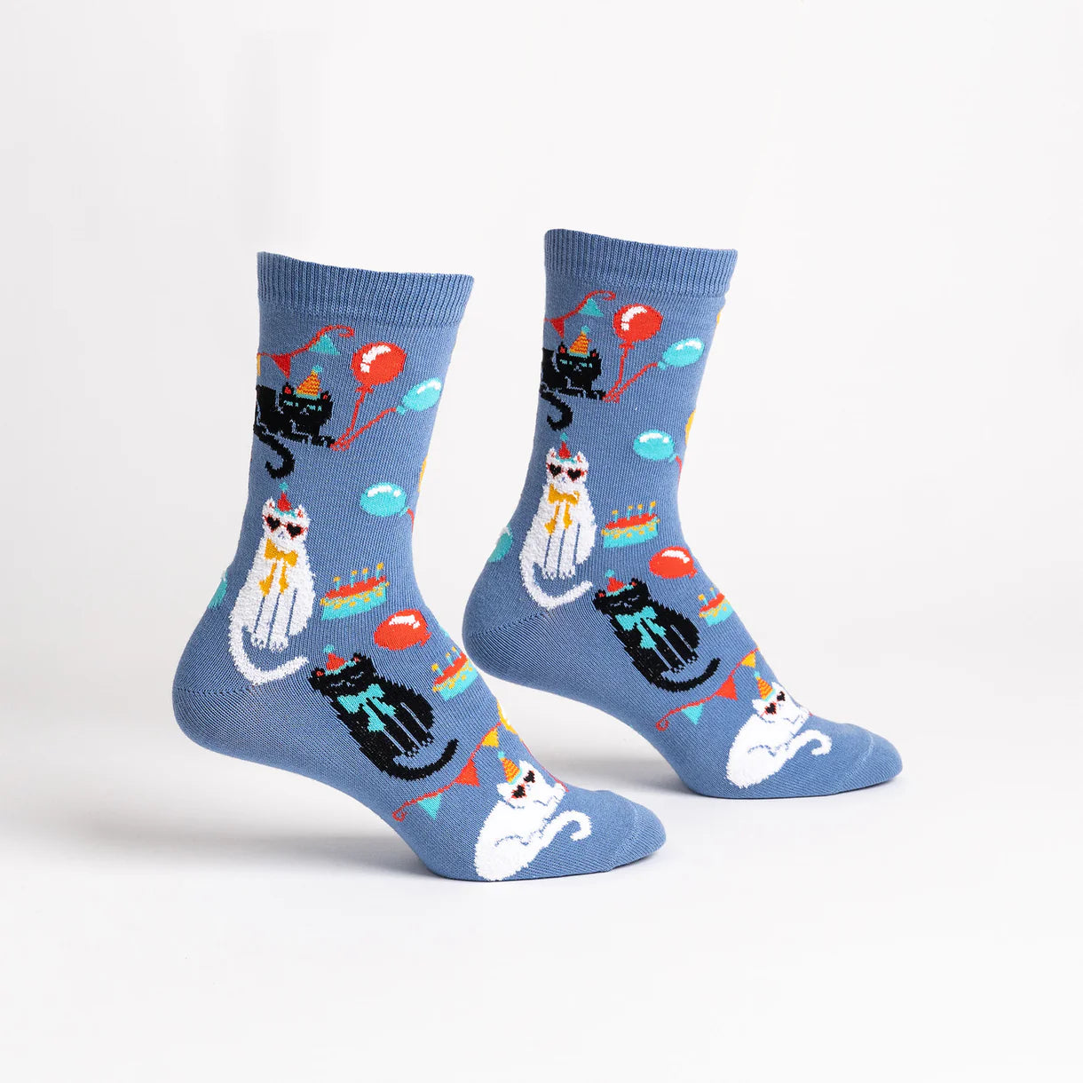 A Purr-Fect Day Women's Crew Socks - The Sockery