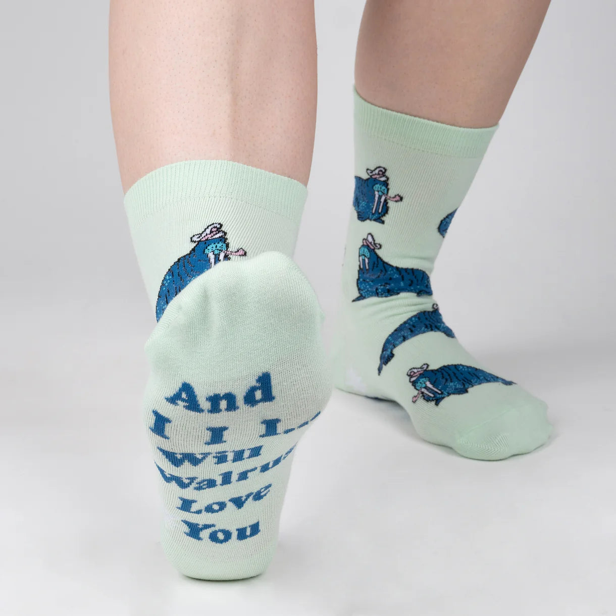 And I Will Walrus Love You Women's Crew Socks - The Sockery